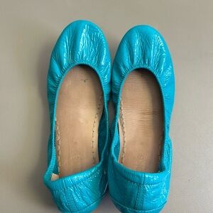 Tieks Blue  Patent Ballet Flats
